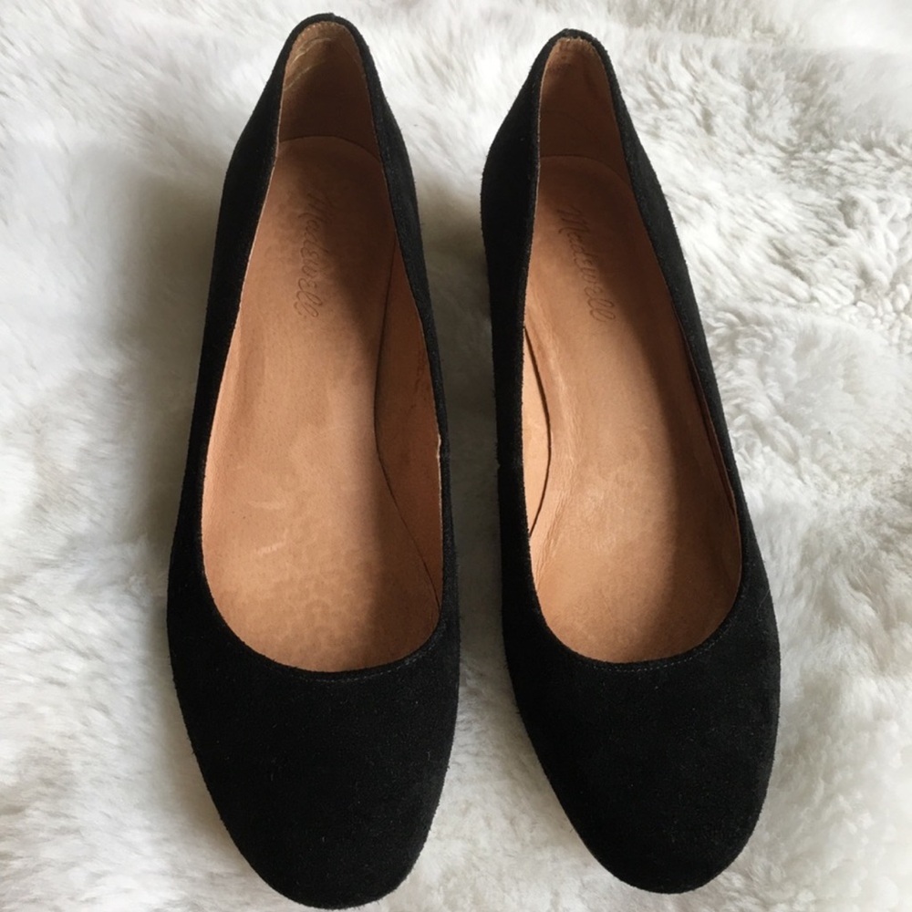 Madewell Black Suede Heels